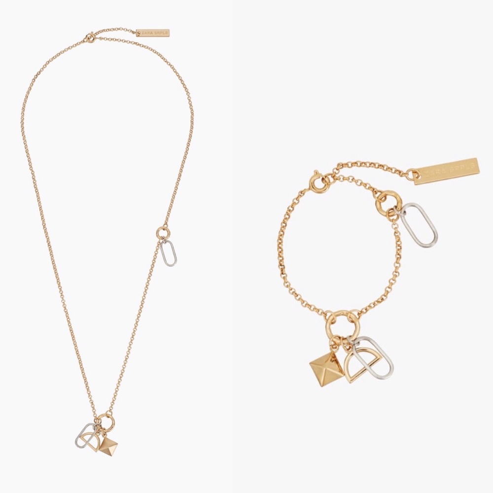 ZARA GIRLS FINE METAL CHAIN NECKLACE / BRACELET